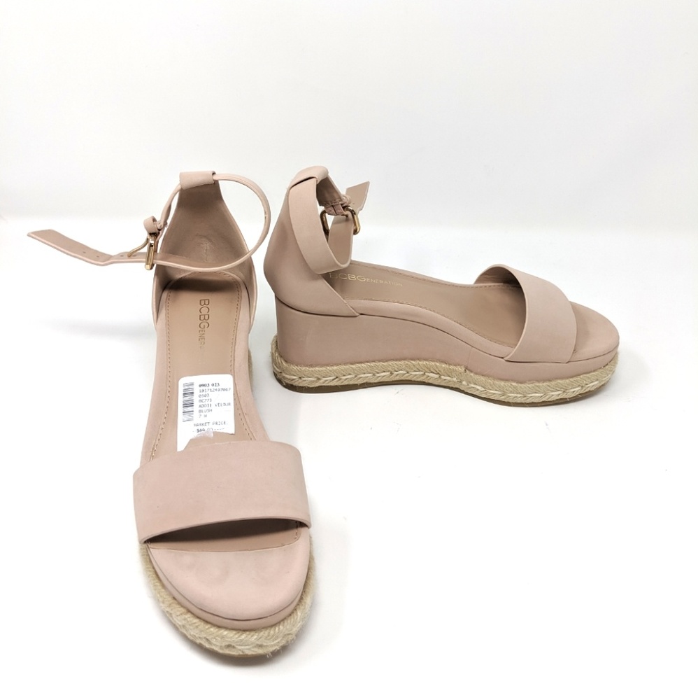 🚨🎉Host Pickx3🎉BCB Pink Shoes Velour Blush Sandals - Picture 7 of 8